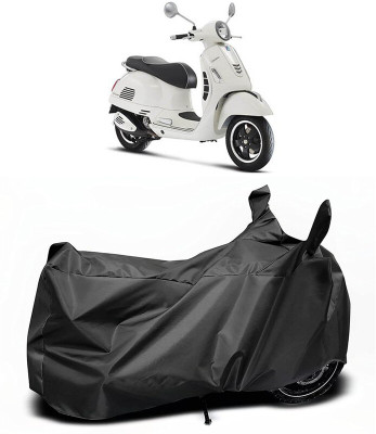 MADAFIYA Two Wheeler Cover for Vespa(GTS Super 125, Black)