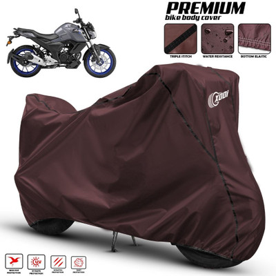 xodi Two Wheeler Cover for Yamaha(FZ-S Fi Version 3.0 BS6, Maroon, Black)