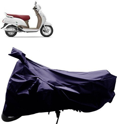 GoldRich Two Wheeler Cover for Suzuki(Blue)