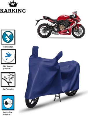 KARKING Waterproof Two Wheeler Cover for Honda(CBR 650F, Blue)