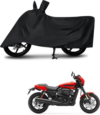 DeepShakshi AUTOMOTIVE Waterproof Two Wheeler Cover for Harley Davidson(Street Rod, Black)
