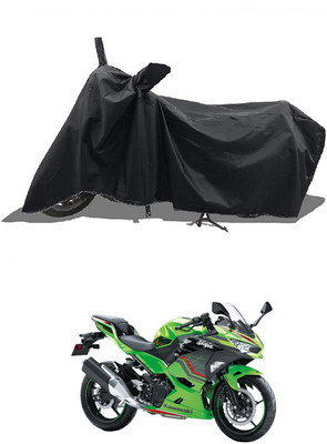NIRUJI TRADERS Waterproof Two Wheeler Cover for Kawasaki(Ninja 400 BS6, Black)