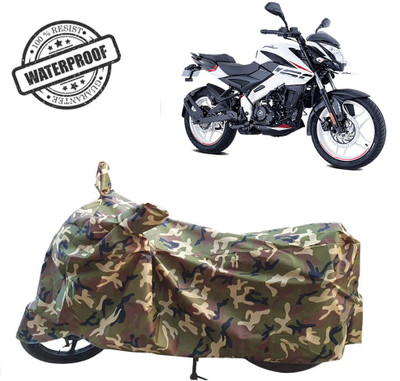 ROYAL AUTO MART Waterproof Two Wheeler Cover for Bajaj(Pulsar NS-160, Green, Multicolor)