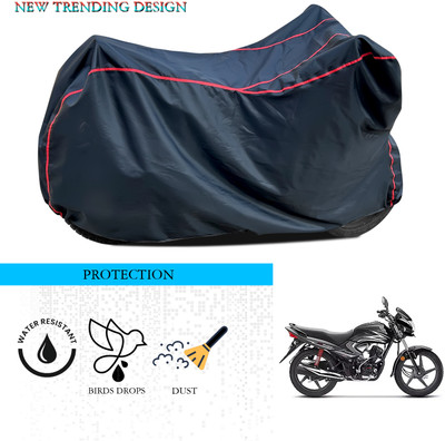 ANTHUB Waterproof Two Wheeler Cover for Honda(Dream Yuga, Black)