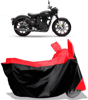 Amexride Two Wheeler Cover for Royal Enfield(Classic Stealth Black BS6, Multicolor)