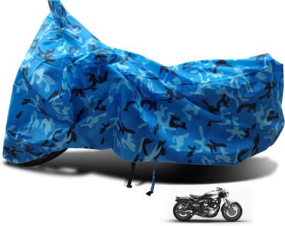 Euro Care Waterproof Two Wheeler Cover for Royal Enfield(Blue)