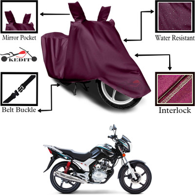 KEDIT Two Wheeler Cover for Universal For Bike(CB, Maroon)
