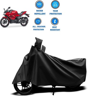 DeepShakshi AUTOMOTIVE Two Wheeler Cover for Suzuki(Gixxer SF, Black)