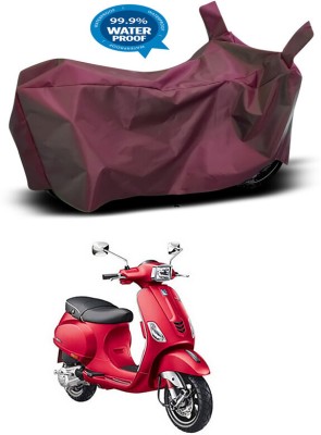 Genipap Waterproof Two Wheeler Cover for Piaggio(Vespa SXL, Maroon)