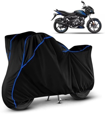 DeepShakshi AUTOMOTIVE Waterproof Two Wheeler Cover for Bajaj(Pulsar 125, Black, Blue)