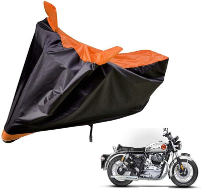Auto Hub Two Wheeler Cover for Royal Enfield(Interceptor 650, Orange)
