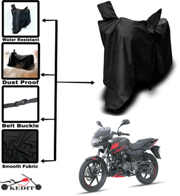 KEDIT Two Wheeler Cover for Bajaj(Pulsar 150 BS6, Black)