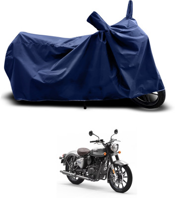 CODOKI Waterproof Two Wheeler Cover for Royal Enfield(Classic Gunmetal, Blue)