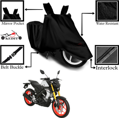 KEDIT Two Wheeler Cover for Yamaha(MT 15, Black)