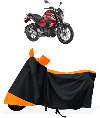 Tricway Two Wheeler Cover for Yamaha(FZ S FI New BS6, Orange)