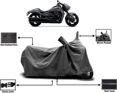 Amexride Two Wheeler Cover for Kinetic(Boss, Grey)