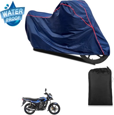 PAGORA Waterproof Two Wheeler Cover for Bajaj(Platina 110 H-Gear BS6, Blue)