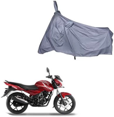 FKOK Waterproof Two Wheeler Cover for Bajaj(Discover 150 s, Silver)