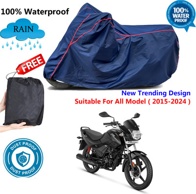 AUTOCAD Waterproof Two Wheeler Cover for Hero(Passion Pro, Blue, Red)
