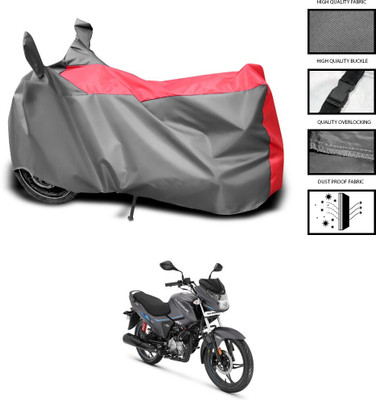 GOSHIV-car and bike accessories Two Wheeler Cover for Hero(Grey, Red)