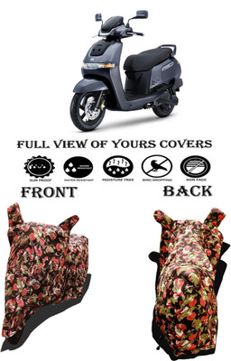 Amexride Two Wheeler Cover for TVS(iQube, Multicolor)