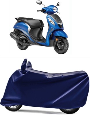 V VINTON Two Wheeler Cover for Yamaha(Fascino, Blue)