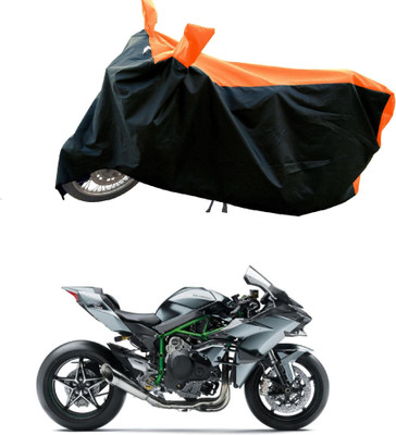 AESTRYD Two Wheeler Cover for Kawasaki(Ninja H2 BS6, Orange)