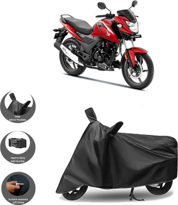 WMIZEXA Waterproof Two Wheeler Cover for Universal For Bike(SR 160, Black)