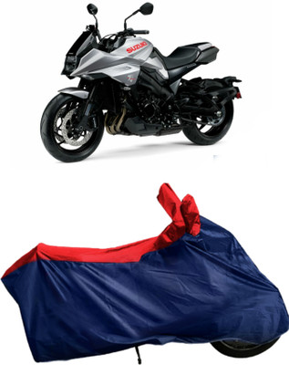 Autofly Waterproof Two Wheeler Cover for Suzuki(Katana, Blue, Red)