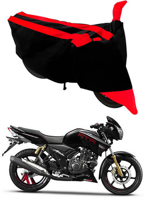 MMSSTAR Waterproof Two Wheeler Cover for TVS(Apache RTR 180, Red, Black)