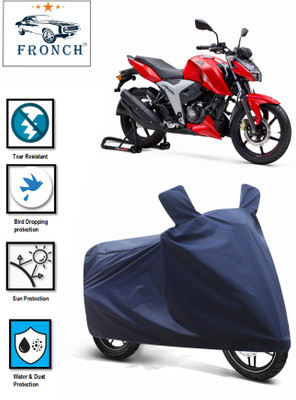 FRONCH Waterproof Two Wheeler Cover for TVS(Apache RTR 160, Blue)