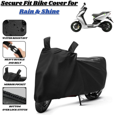 Delphinium Waterproof Two Wheeler Cover for Ather(450 X, Black)