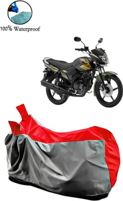 rakku Two Wheeler Cover for Yamaha(Saluto, Grey, Red)