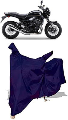 Amexride Two Wheeler Cover for Kawasaki(Z900RS BS6, Blue)