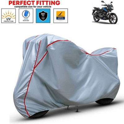 Starlink Waterproof Two Wheeler Cover for Bajaj(Pulsar 125, Silver, Red)