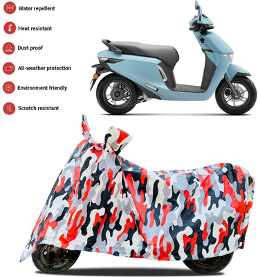 GOSHIV-car and bike accessories Waterproof Two Wheeler Cover for Honda(Activa, Red, White)