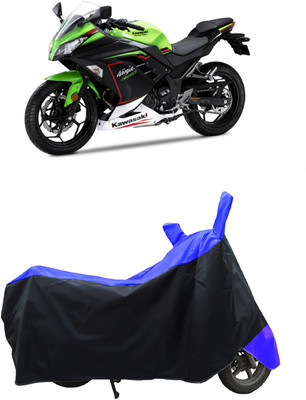 Coxtor Waterproof Two Wheeler Cover for Kawasaki(Ninja 300, Blue)