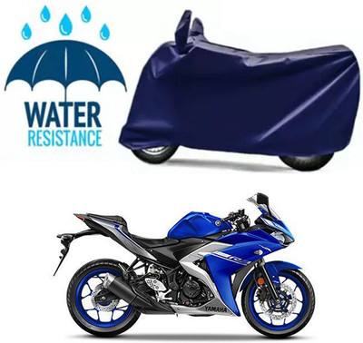 Furious3D Two Wheeler Cover for Yamaha(YZF R3, Blue)