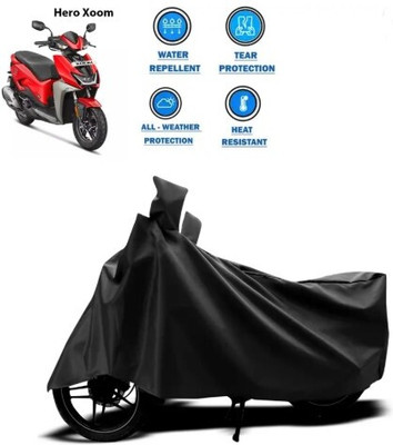 Tritika Waterproof Two Wheeler Cover for Hero(Activa 125, Black)