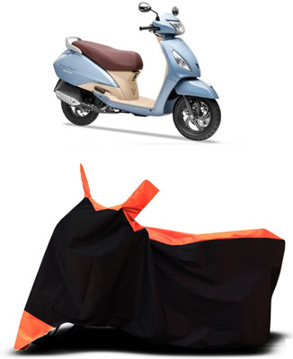 VESMEI Two Wheeler Cover for TVS(Jupiter Grande BS6, Orange)