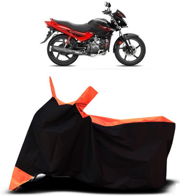 VESMEI Two Wheeler Cover for Hero(Glamour FI, Orange)