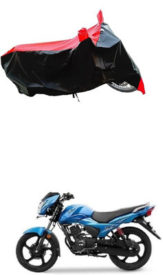 VESMEI Two Wheeler Cover for TVS(Victor GLX, Red)