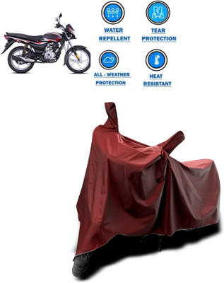 AASHTIK MART Two Wheeler Cover for Bajaj(Platina 100 DTS-i, Maroon)