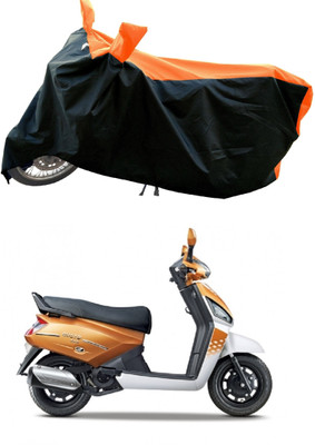 Mdstar Waterproof Two Wheeler Cover for Mahindra(Gusto 125 BS6, Orange)