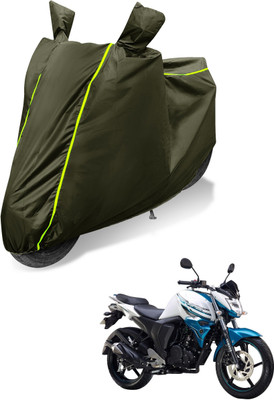 Auto Hub Waterproof Two Wheeler Cover for Yamaha(FZ S V3, Green)