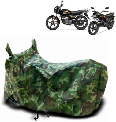 ma collections Waterproof Two Wheeler Cover for Hero(Splendor Plus, Green)