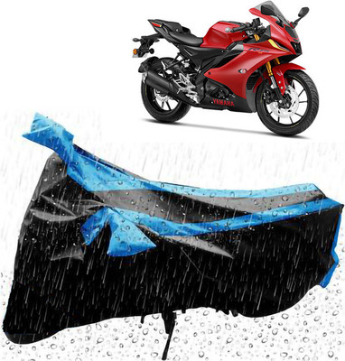 Mdstar Waterproof Two Wheeler Cover for Yamaha(YZF R3 BS6, Blue)