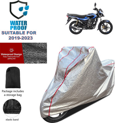 PAGORA Waterproof Two Wheeler Cover for Bajaj(Platina 110 H-Gear BS6, Silver)