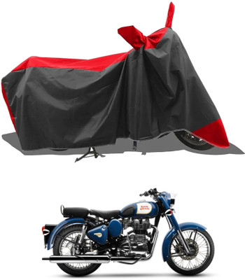 KEDIT Two Wheeler Cover for Royal Enfield(Bullet 350 New BS6, Red)