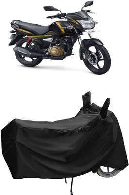 Autoprime Two Wheeler Cover for TVS(Victor Premium BS6, Black)